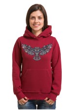  Толстовка, свитшот, футболка Сова с расправленными крыльями