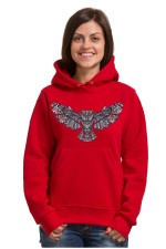  Толстовка, свитшот, футболка Сова с расправленными крыльями