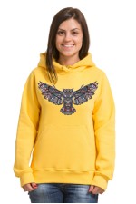  Толстовка, свитшот, футболка Сова с расправленными крыльями