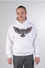  Толстовка, свитшот, футболка Сова с расправленными крыльями