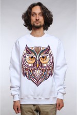  Толстовка Совушка в этническом стиле, свитшот Совушка в этническом стиле, футболка Совушка в этническом стиле
