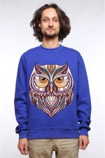  Толстовка Совушка в этническом стиле, свитшот Совушка в этническом стиле, футболка Совушка в этническом стиле