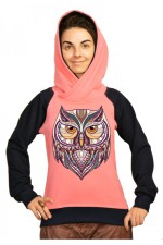  Толстовка Совушка в этническом стиле, свитшот Совушка в этническом стиле, футболка Совушка в этническом стиле