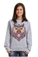  Толстовка Совушка в этническом стиле, свитшот Совушка в этническом стиле, футболка Совушка в этническом стиле