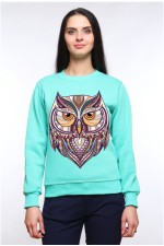  Толстовка Совушка в этническом стиле, свитшот Совушка в этническом стиле, футболка Совушка в этническом стиле