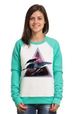 Толстовка, свитшот, футболка Space Whales