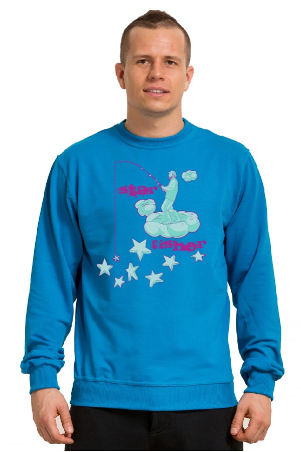 Star Fisher Звездный рыбак Толстовка, свитшот  с принтом Star Fisher Звездный рыбак, футболка с принтом Star Fisher Звездный рыбак