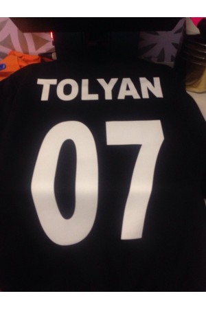 Худи свитшот с номером(цифрами) - вариант нанесения 2