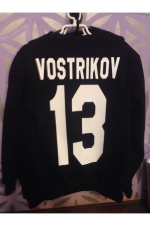 Худи свитшот с номером(цифрами) - вариант нанесения 5