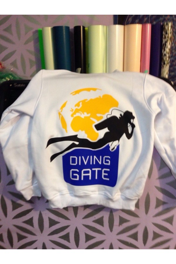  Толстовка с печатью в несколько цветов Diving Gate    Толстовка с печатью в несколько цветов Diving Gate 
