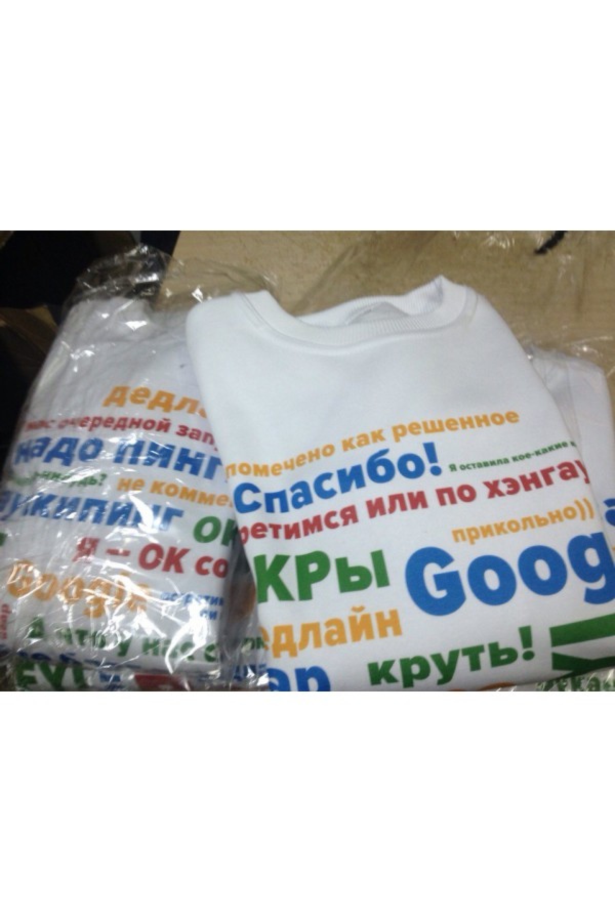 Свитшоты на заказ с полноцветной печатью Google - 6 шт — фото 2