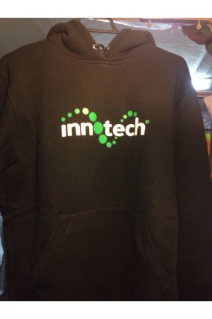 Печать логотипа в 2 цвета на свитшотах для сотрудников компании Innotech 22шт