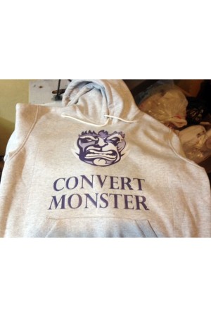 Печать на свитшотах и толстовках серого цвета - 45 штук