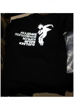 Печать на 20 черных футболках белого логотипа термотрансфером