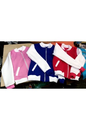 Свитшоты подростковые на молнии 30 штук в 3х цветах оптом