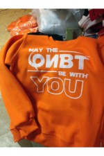  Оранжевые свитшоты You    Пошив оранжевых свитшотов оптом и печать на них 