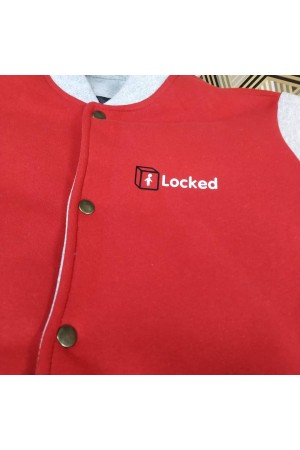 Колледж куртки красного цвета для квеста в реальности с лого, 30 шт