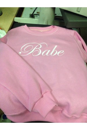 Индивидуальные, именные толстовки с вышивкой - Babe