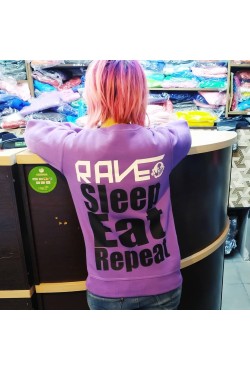 sveatshirt-rave-sleep-eat-repeat sveatshirt-rave-sleep-eat-repeat