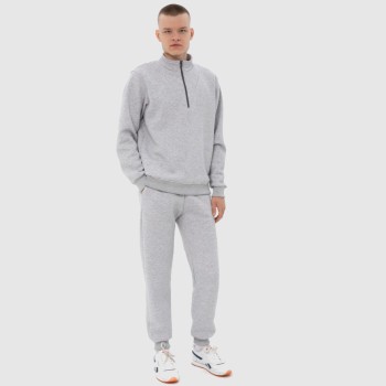 Спортивный костюм: олимпийка-свитшот с укороченной молнией и брюки