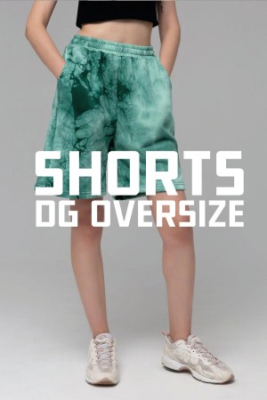 Шорты бермуды пошив на заказ из вашего сырья, модель Shorts Oversize Diagonal