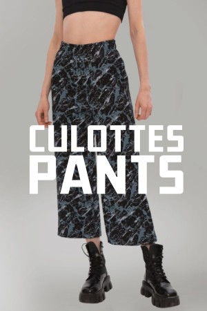 Кюлоты пошив на заказ из вашего сырья, модель Culottes Pants