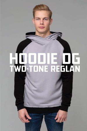 Пошив худи на заказ оптом из своего сырья, модель Two-Tone Reglan Hoodie dg