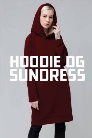 Пошив худи платьев на заказ оптом из своего сырья, модель Sun Dress