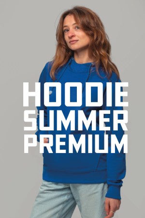 Пошив худи на заказ оптом из своего сырья, модель Hoodie Summer Premium