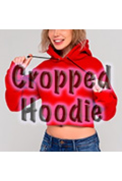 Укороченные худи оптом пошив на заказ, модель Crop Hoodie