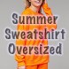 Summer Sweatshirt Oversized "FlySky" Свитшот "Летучая Мышь"