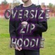 Zip-Oversize Hoodie