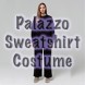 "Ampir" collection - costume sweatshirt oversize & palazzo pants
