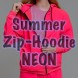 Zip-Hoodie Summer NEON (Oversized)