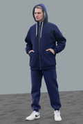 Спортивный костюм теплый: худи оверсайз на молнии и брюки |  Suit ZIP-Oversize Hoodie & Trousers 