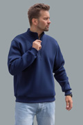 Pullover Sweatshirt с короткой молнией 