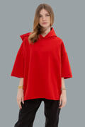 Hooded T-shirt Oversize «RoXy» - Фото на девушках