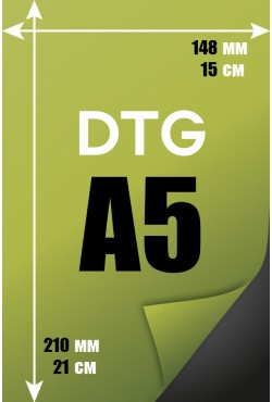 Печать DTG прямая-цифровая А5