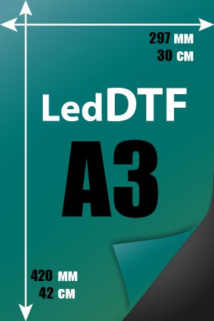 Печать ledDTF А3
