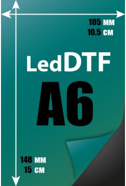 Печать ledDTF А6