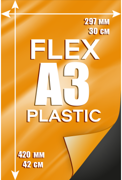 Печать 750 микрон флекстран  эффект пластика А3