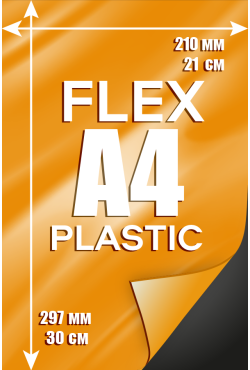 Печать 750 микрон флекстран  эффект пластика А4