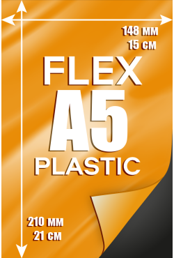 Печать 750 микрон флекстран  эффект пластика А5