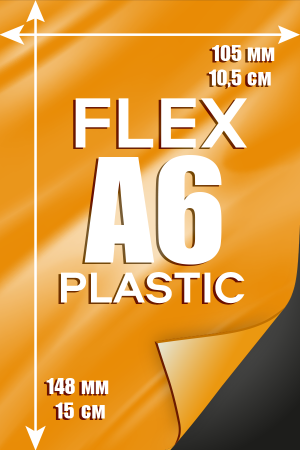 Печать 750 микрон флекстран  эффект пластика А6