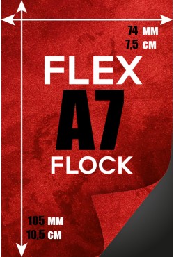 Печать Flex винил А7 | Flock - Бархатистая печать
