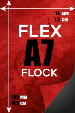 Печать Flex винил А7 | Flock - Бархатистая печать