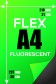  Printing Flex Vinyl A4 fluorescent    Печать Flex винил А4 |Флуоресцентная пленка (светится в УФ освещении) 