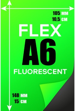 Печать Flex винил А6 |Флуоресцентная пленка (светится в УФ освещении)
