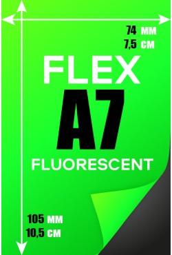 Печать Flex винил А7 |Флуоресцентная пленка (светится в УФ освещении)