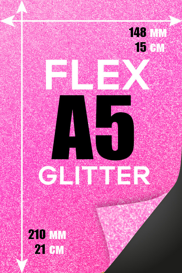  Printing  Glitter A5    Печать Flex винил А5 | Glitter 